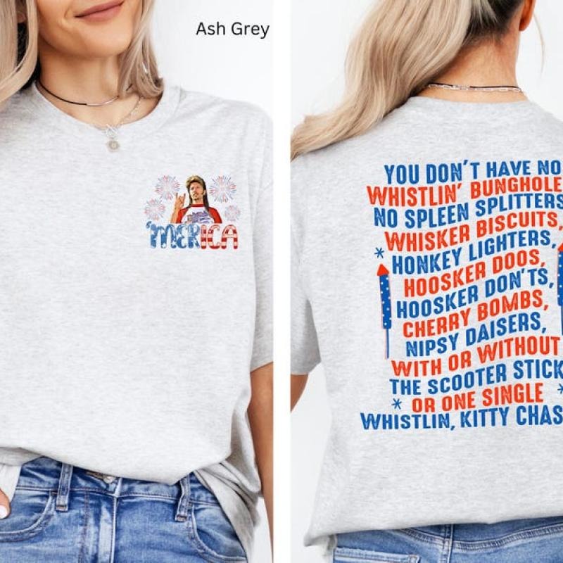 Joe Dirt 'Merica 4th July Partiotic Funny Fourth - Adult & Kids T-Shirts, Sweatshirts & Hoodies apparel design preview 1
