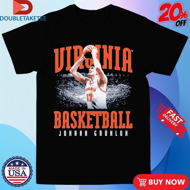 Johann Grünloh Virginia Cavaliers Basketball Player - Adult & Kids T-Shirts, Sweatshirts & Hoodies apparel design preview 1