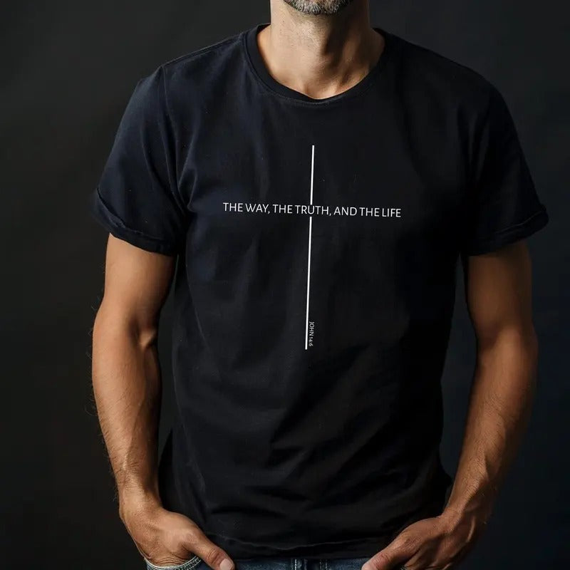 John 14:6 14 6 Way Truth Life Yeshua Jesus Is King - Adult & Kids T-Shirts, Sweatshirts & Hoodies apparel design preview 1