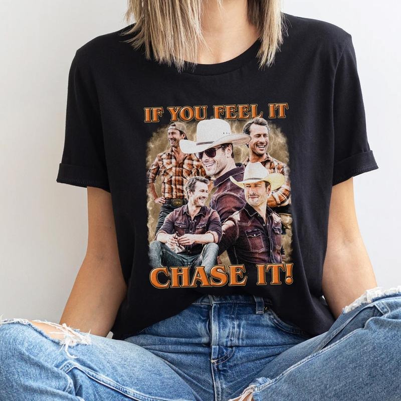 John Candy If You Feel Chase Glen Powell Tyler Owens - Adult & Kids T-Shirts, Sweatshirts & Hoodies apparel design preview 1