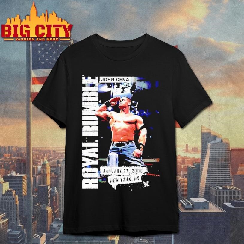 John Cena Royal Rumble 2008 vinatge - Adult & Kids T-Shirts, Sweatshirts & Hoodies apparel design preview 1