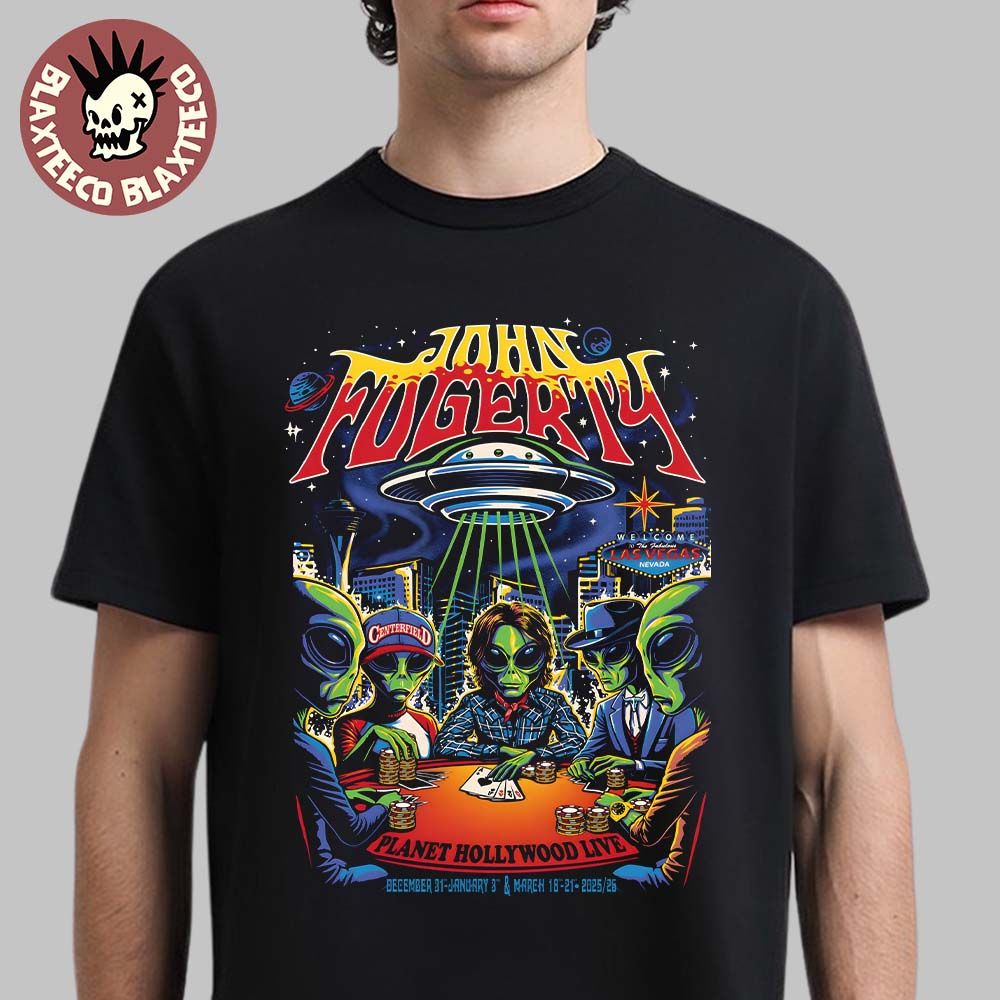 John Fogerty Las Vegas Nevada 2025 2026 Events Poster - Adult & Kids T-Shirts, Sweatshirts & Hoodies apparel design preview 1