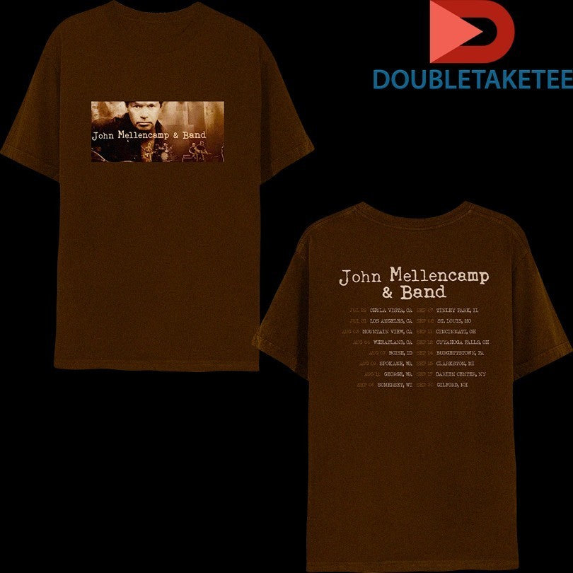 John Mellencamp And Band Outlaw Tour 2024 Dates - Adult & Kids T-Shirts, Sweatshirts & Hoodies apparel design preview 1