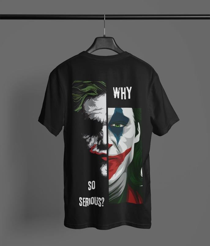 Joker Why So Serious Cool Short Sleeve Trending Movie - Adult & Kids T-Shirts, Sweatshirts & Hoodies apparel design preview 1