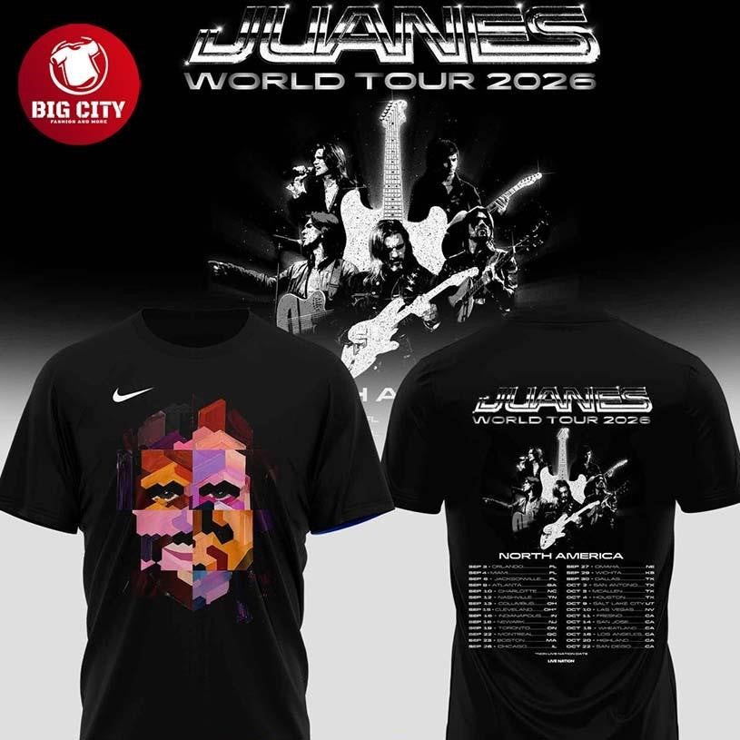 Juanes World Tour 2026 North America Celebration Two - Adult & Kids T-Shirts, Sweatshirts & Hoodies apparel design preview 1