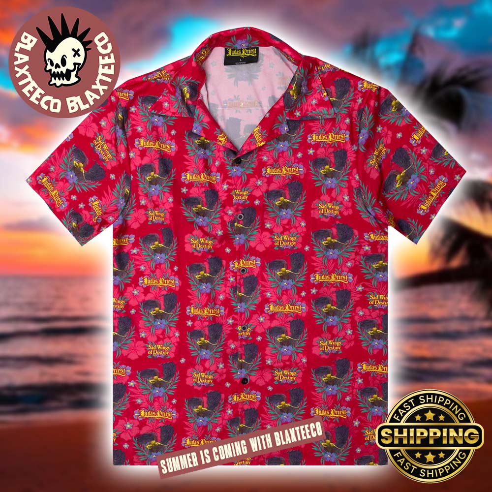 Judas Priest Sad Wings of Destiny Hawaiian Summer - Adult & Kids T-Shirts, Sweatshirts & Hoodies apparel design preview 1