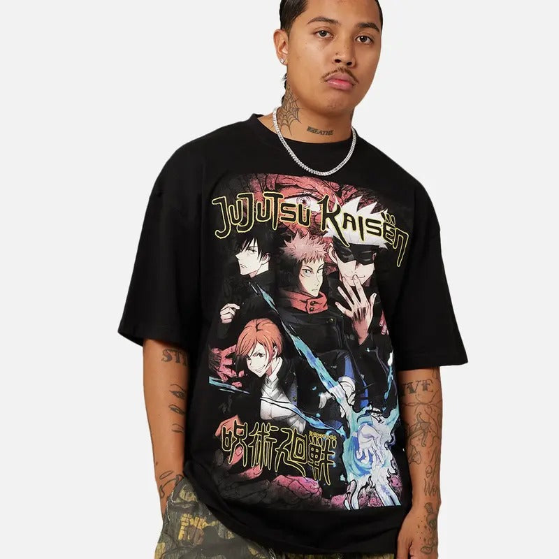 Jujutsu Kaisen Man Trending Movie Vintage 90s Fans - Adult & Kids T-Shirts, Sweatshirts & Hoodies apparel design preview 1