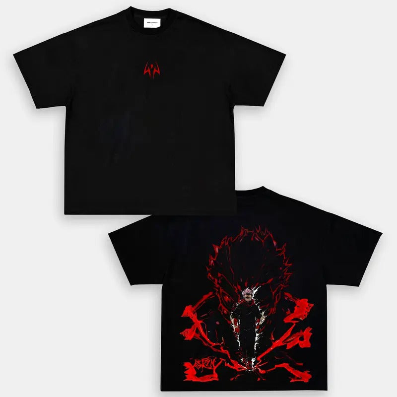 Jujutsu Kaisen JJK Ryomen Sukuna Black Anime Him - Adult & Kids T-Shirts, Sweatshirts & Hoodies apparel design preview 1