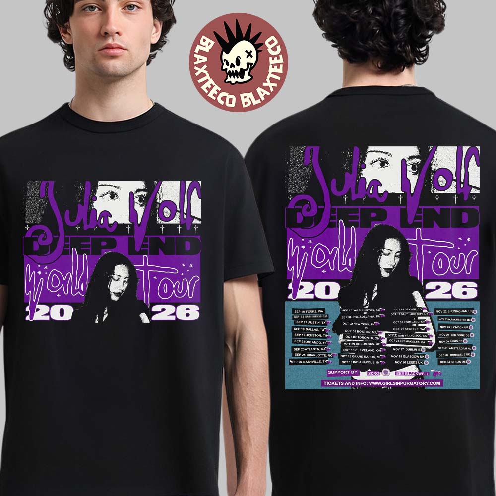 Julia Wolf Deep End World Tour 2026 North America UK - Adult & Kids T-Shirts, Sweatshirts & Hoodies apparel design preview 1