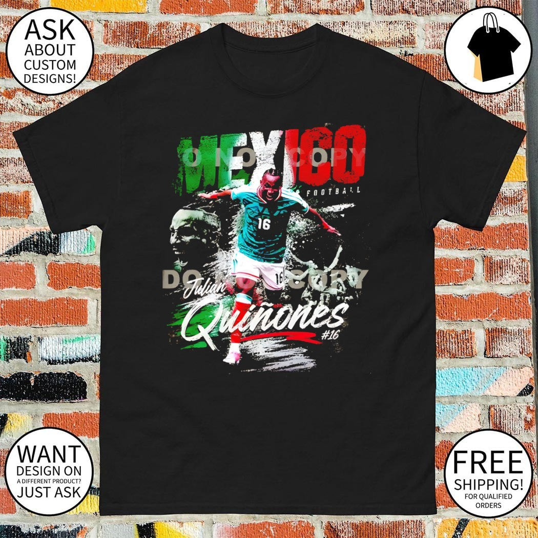 Julian Quinones Mexico Soccer World Cup 2026 vintage - Adult & Kids T-Shirts, Sweatshirts & Hoodies apparel design preview 1