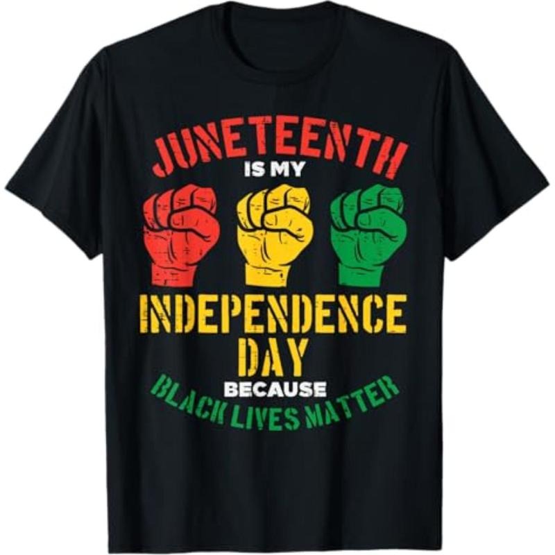 Juneteenth Is My Independence Day Because Black Lives - Adult & Kids T-Shirts, Sweatshirts & Hoodies apparel design preview 1