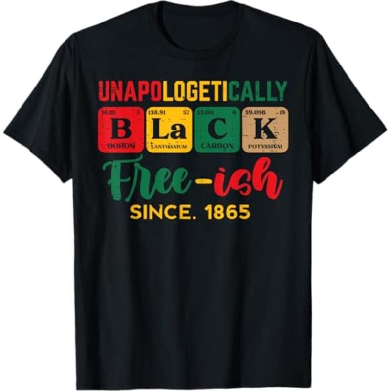 Juneteenth Unapologetically Black Periodic - Adult & Kids T-Shirts, Sweatshirts & Hoodies apparel design preview 1