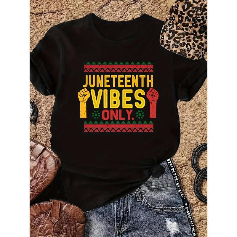 Juneteenth Only Casual Crew Neck Short Sleeve Plus - Adult & Kids T-Shirts, Sweatshirts & Hoodies apparel design preview 1