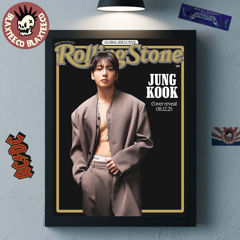 Jung Kook Graces The Cover Of Rolling Stone UK Global - Adult & Kids T-Shirts, Sweatshirts & Hoodies apparel design preview 1