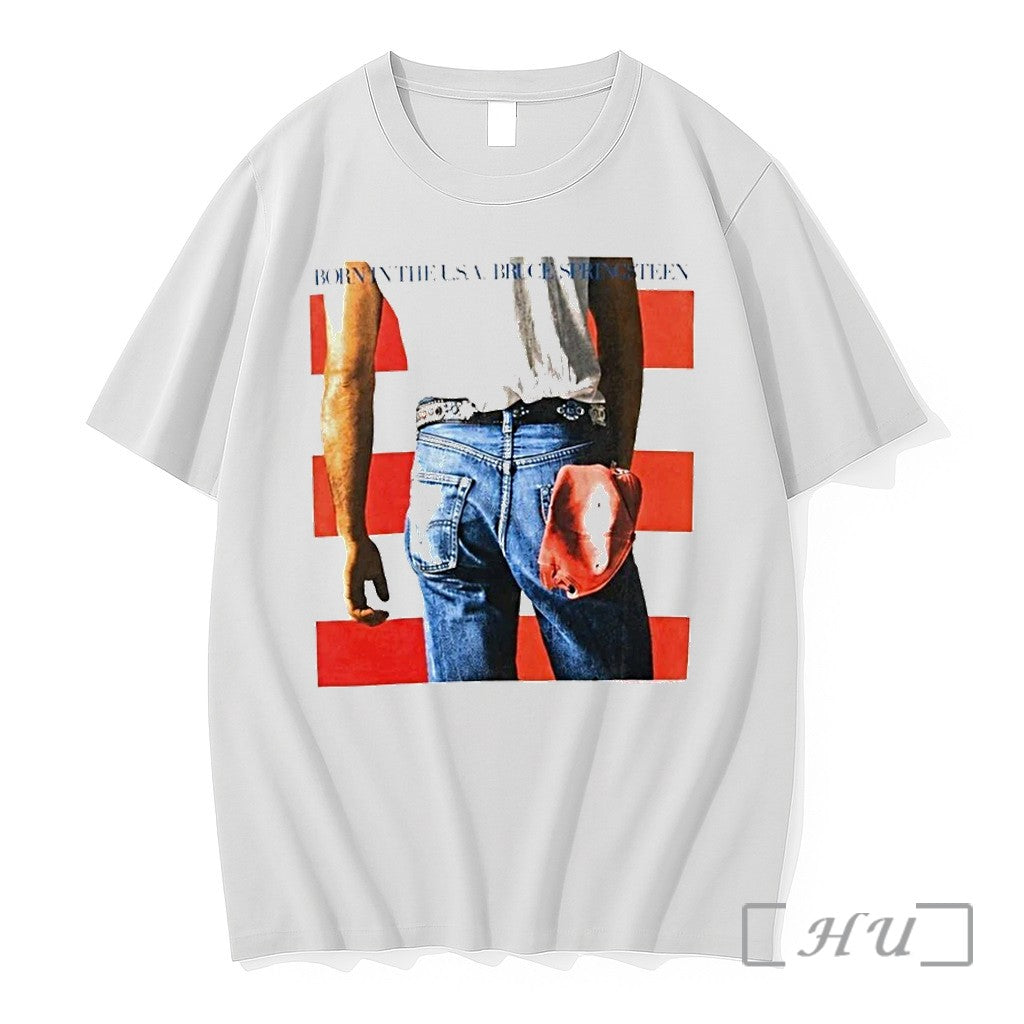 Jungkook Bts Born In The Usa Bruce Springsteen - Adult & Kids T-Shirts, Sweatshirts & Hoodies apparel design preview 1