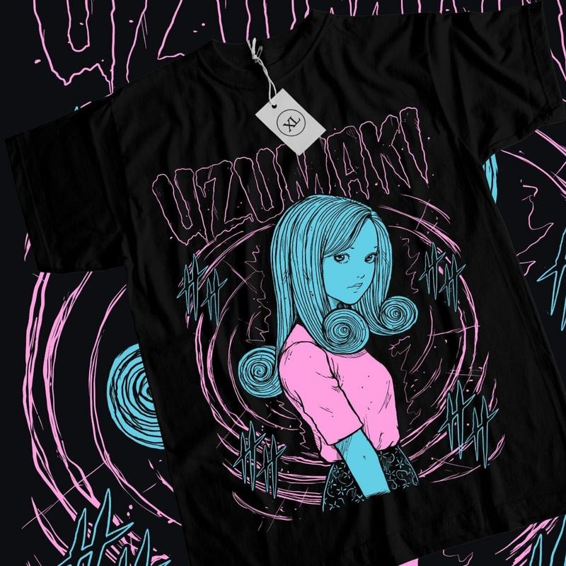 Junji Ito Uzumaki Horror Japan Guro Anime Manga Lover - Adult & Kids T-Shirts, Sweatshirts & Hoodies apparel design preview 1