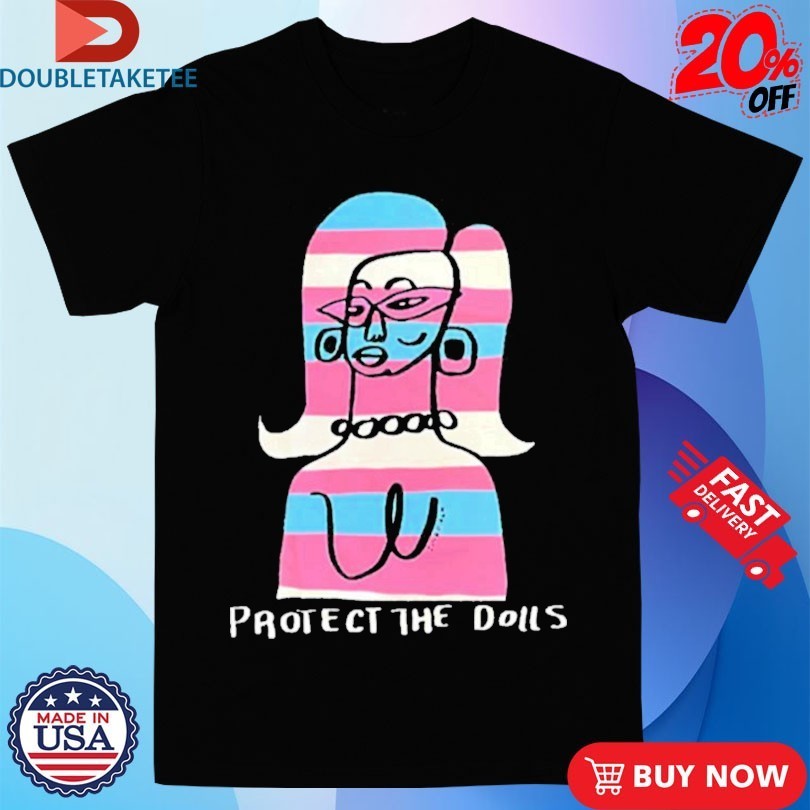 Juno Birch Protect The Dolls Transgender Flag - Adult & Kids T-Shirts, Sweatshirts & Hoodies apparel design preview 1