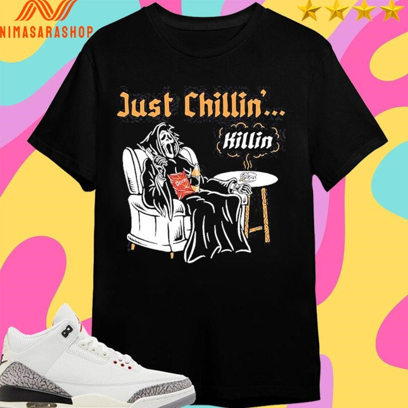 Just Chillin Killin Death - Adult & Kids T-Shirts, Sweatshirts & Hoodies apparel design preview 1