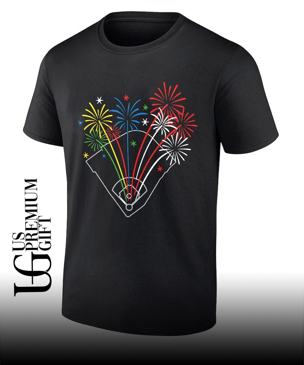 Just Fireworks over Wrigley - Adult & Kids T-Shirts, Sweatshirts & Hoodies apparel design preview 1