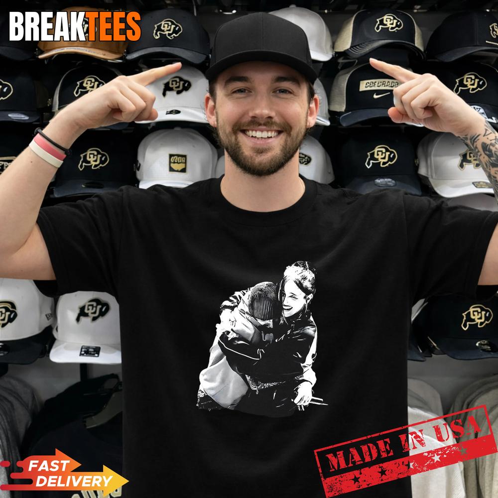 Justin Bieber hug Billie Eilish 2026 One Less Lonely - Adult & Kids T-Shirts, Sweatshirts & Hoodies apparel design preview 1