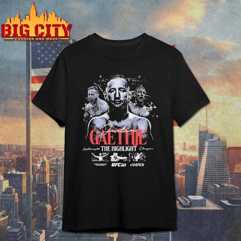 Justin Gaethje Ufc 324 Interim Lightweight Champion - Adult & Kids T-Shirts, Sweatshirts & Hoodies apparel design preview 1