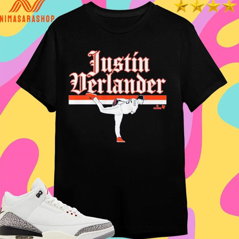 Justin Verlander Detroit Tigers Ace Pose - Adult & Kids T-Shirts, Sweatshirts & Hoodies apparel design preview 1