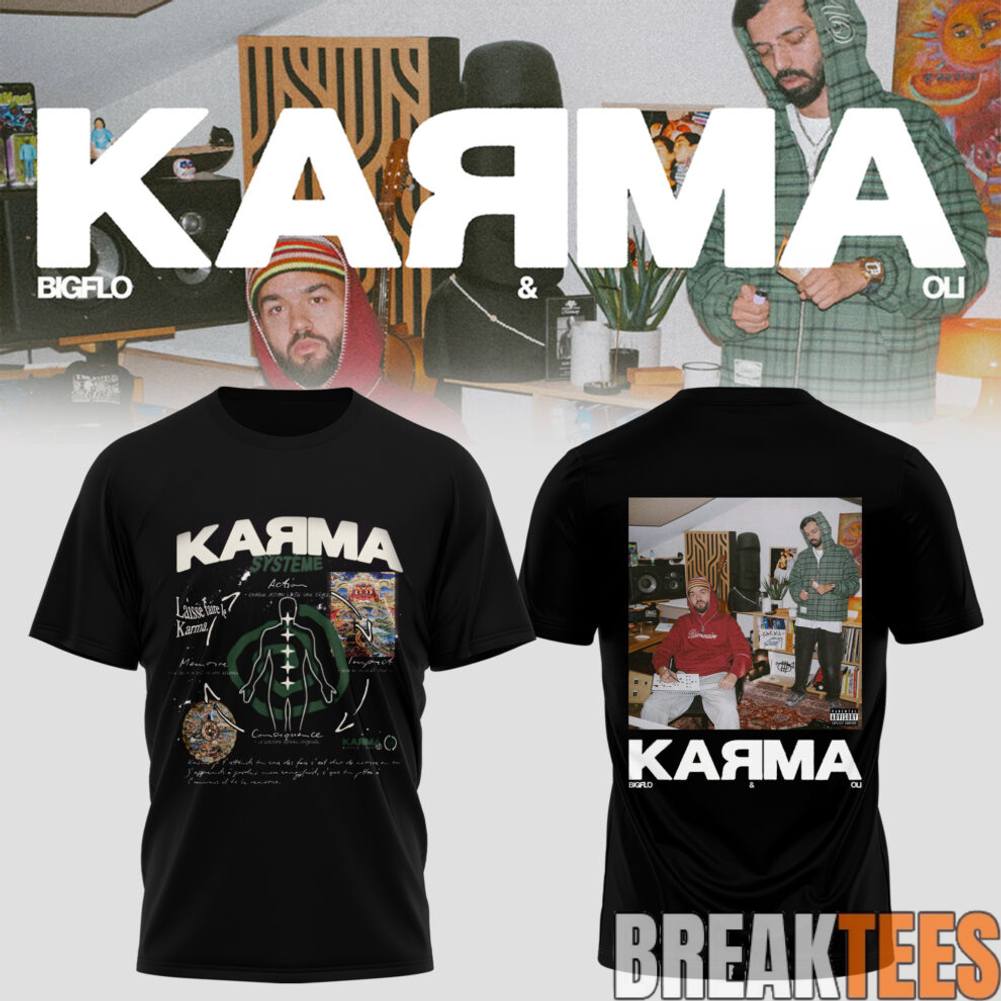 KARMA Bigflo Oli 2026 Tour - Adult & Kids T-Shirts, Sweatshirts & Hoodies apparel design preview 1