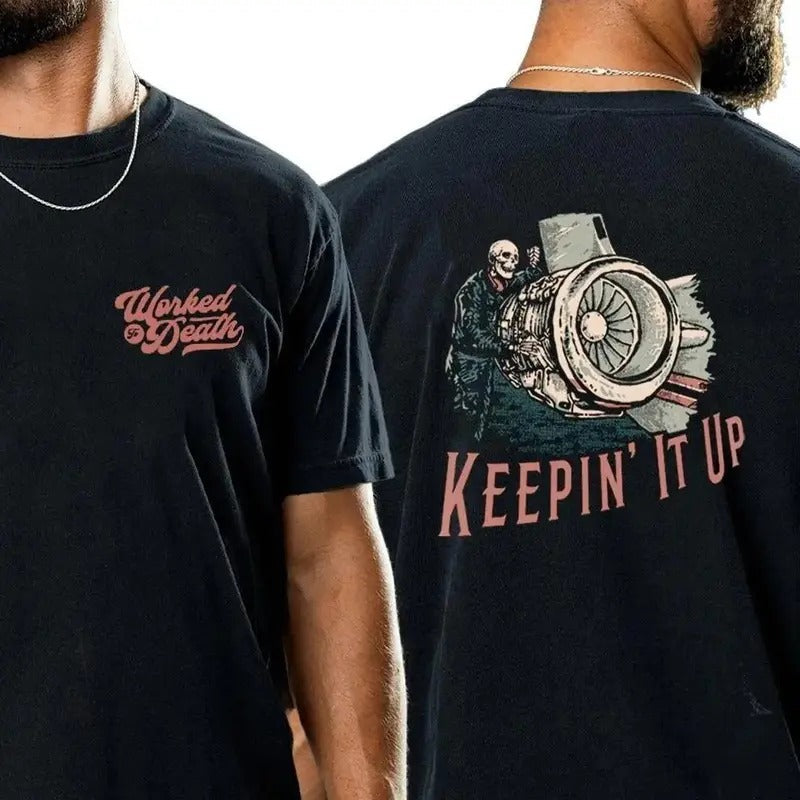 KEEPIN UP Dad Mom Him Her Friends Y2k Viral - Adult & Kids T-Shirts, Sweatshirts & Hoodies apparel design preview 1