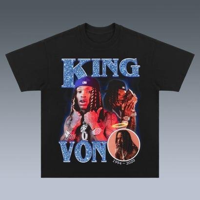 KING VON Bootleg Vintage 90s Rap Streetwear - Adult & Kids T-Shirts, Sweatshirts & Hoodies apparel design preview 1