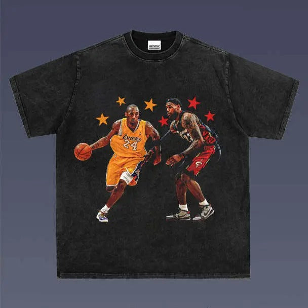 KOBE VS LEBRON 1.1 VINTAGE FAN - Adult & Kids T-Shirts, Sweatshirts & Hoodies apparel design preview 1