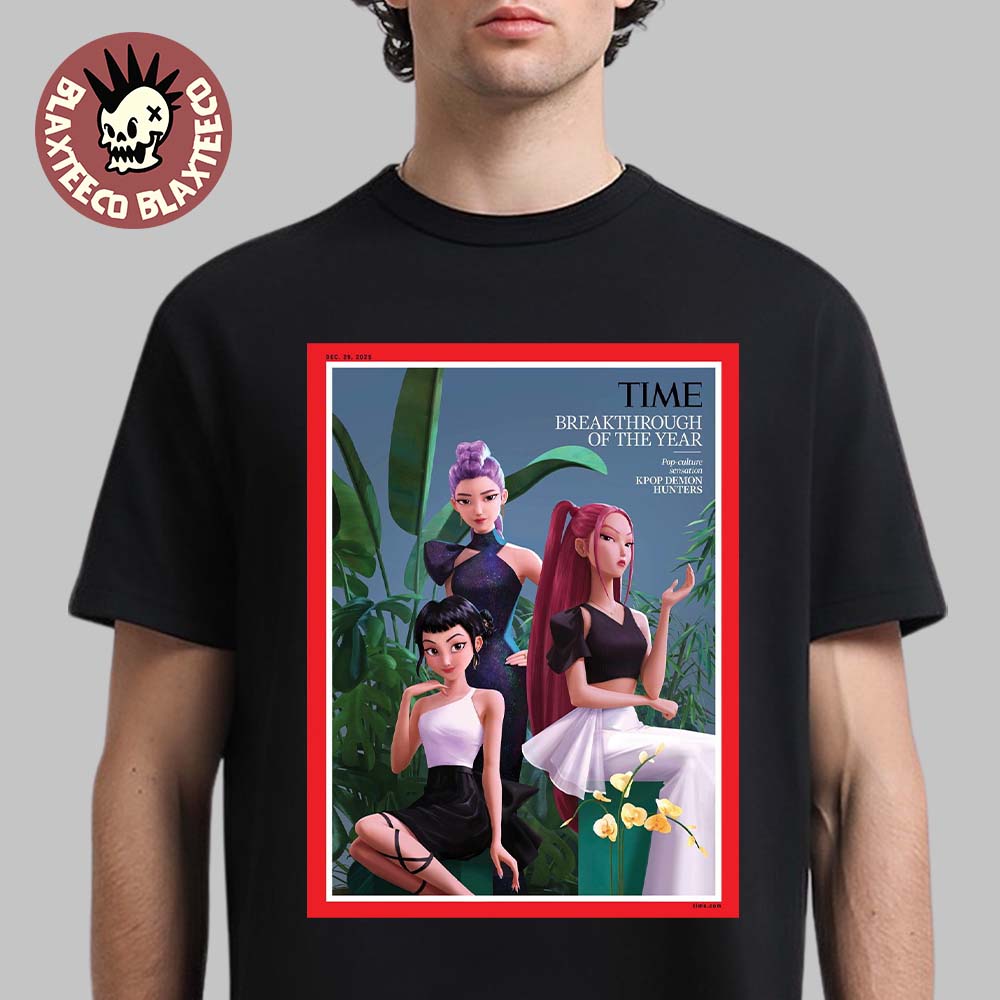 KPop Demon Hunter On The Cover Of TIME Breakthrough - Adult & Kids T-Shirts, Sweatshirts & Hoodies apparel design preview 1