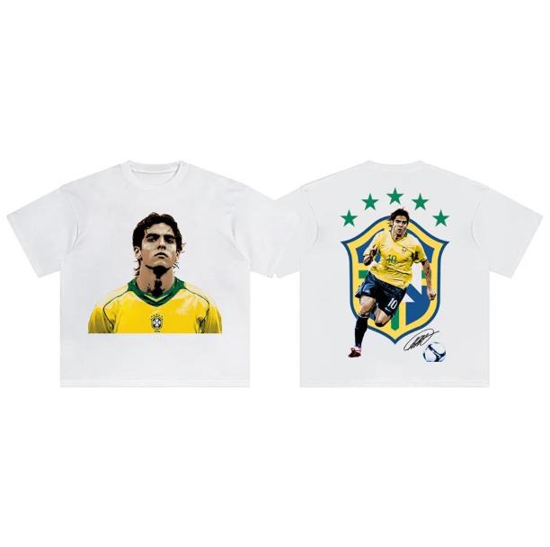 Kaka Brazil 2 Sided Vintage Soccer Sport Fan Cotton - Adult & Kids T-Shirts, Sweatshirts & Hoodies apparel design preview 1