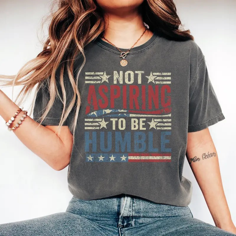 Kamala Harris I Do Not Aspire Be Humble Don'T Bold - Adult & Kids T-Shirts, Sweatshirts & Hoodies apparel design preview 1