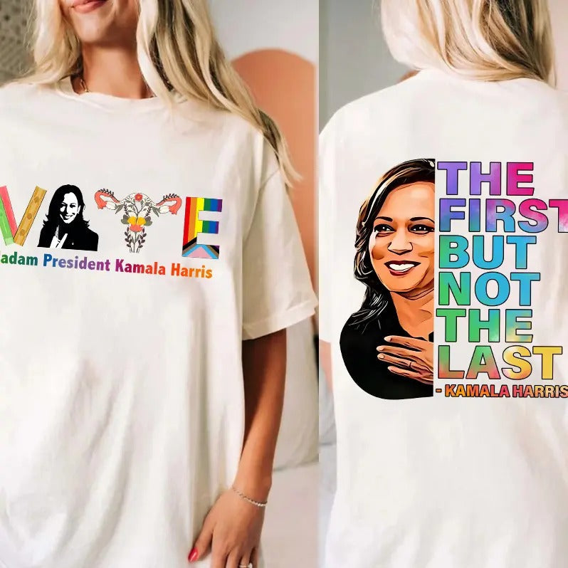 Kamala Madam President Two Sided Harris 2024 Rally - Adult & Kids T-Shirts, Sweatshirts & Hoodies apparel design preview 1