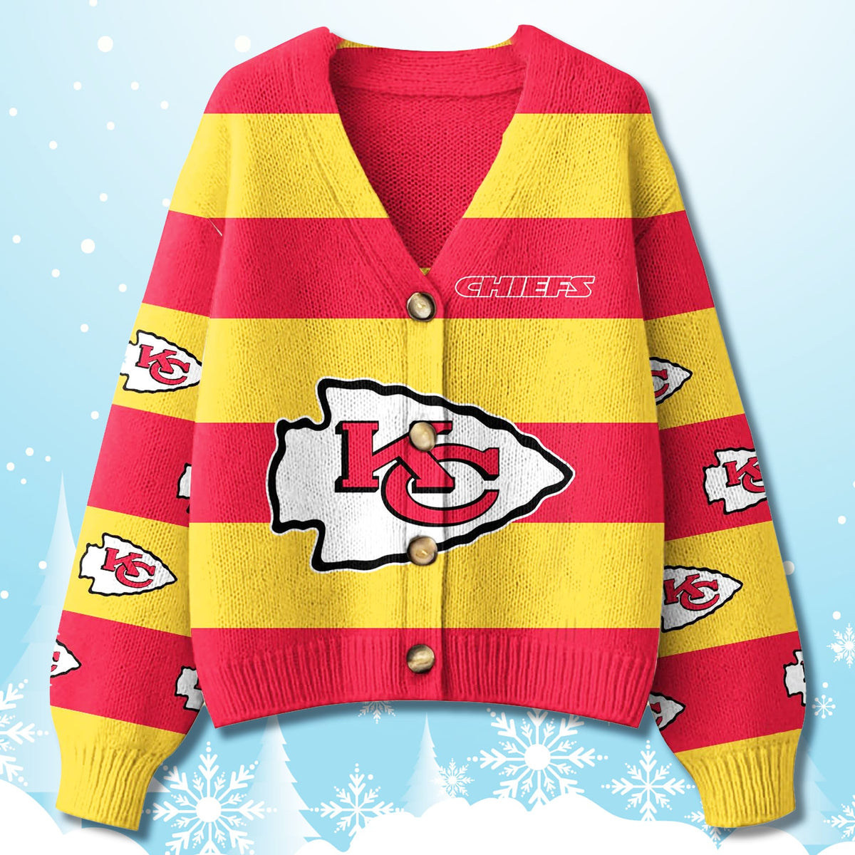 Chief Cardigan 3D Christmas Sweater - Holiday Gift product image