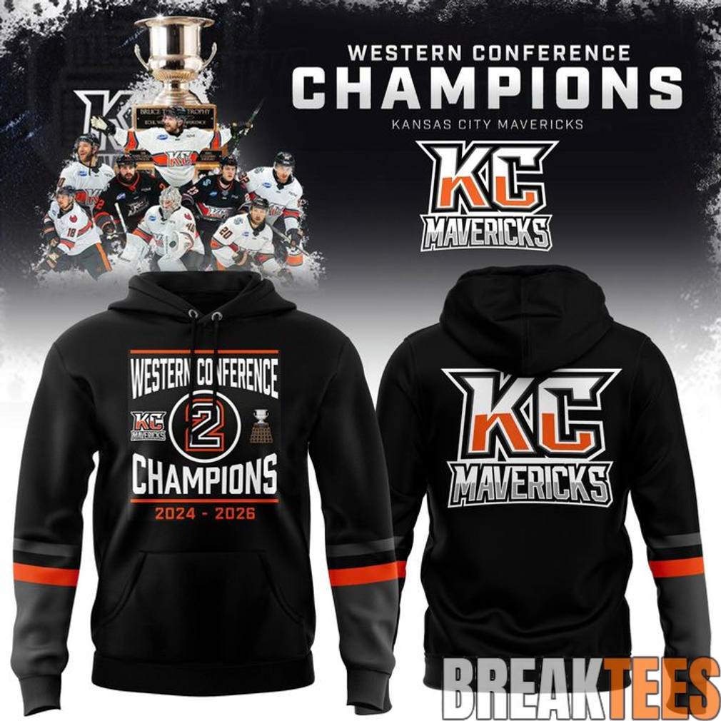 Kansas City Mavericks 2026 ECHL Western Conference - Adult & Kids T-Shirts, Sweatshirts & Hoodies apparel design preview 1
