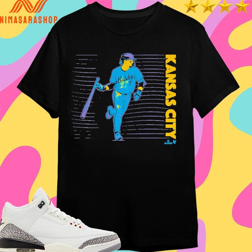 Kansas City Royals Bobby Witt Jr Neon Nights - Adult & Kids T-Shirts, Sweatshirts & Hoodies apparel design preview 1