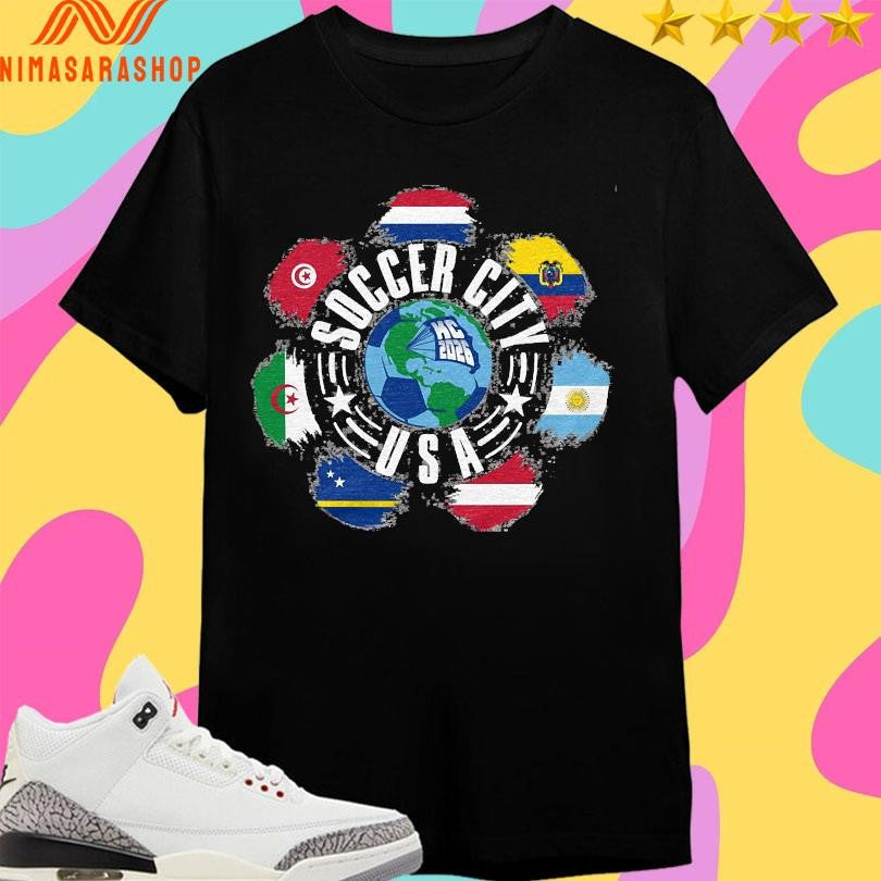 Kansas City World Soccer Vintage Usa - Adult & Kids T-Shirts, Sweatshirts & Hoodies apparel design preview 1