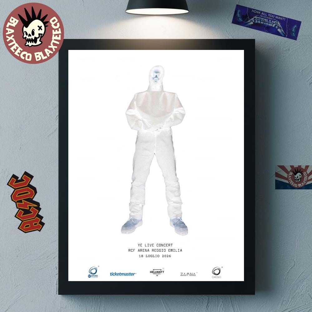 Kanye West Ye Live In Concert Reggio Emilia At RCF - Adult & Kids T-Shirts, Sweatshirts & Hoodies apparel design preview 1