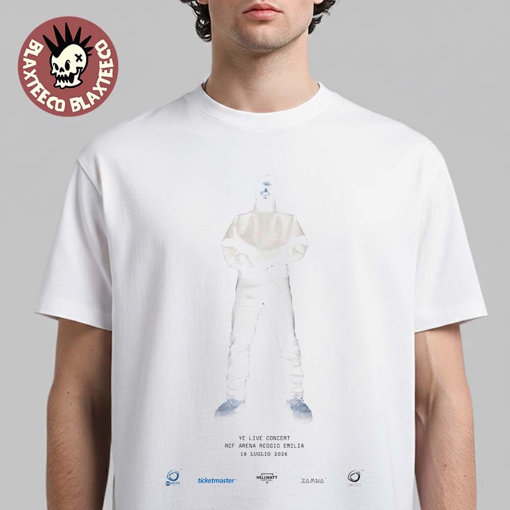 Kanye West Ye Live In Concert Reggio Emilia At RCF - Adult & Kids T-Shirts, Sweatshirts & Hoodies apparel design preview 1