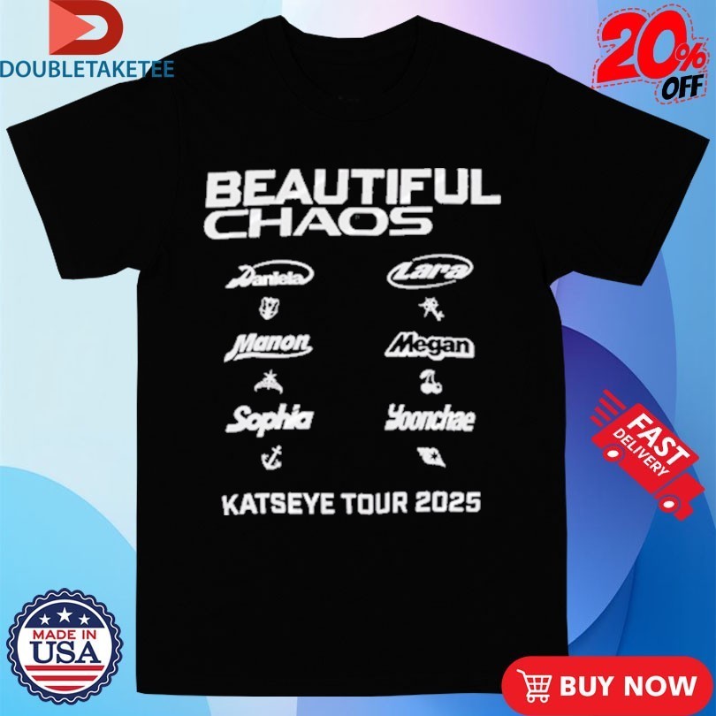 Katseye Beautiful Chaos Tour 2025 - Adult & Kids T-Shirts, Sweatshirts & Hoodies apparel design preview 1