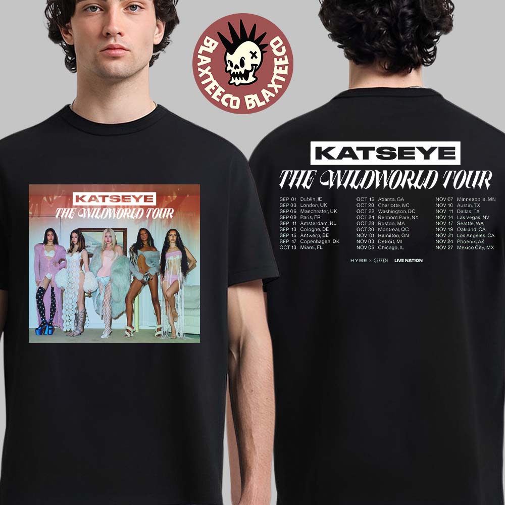 Katseye The Wildworld Tour 2026 Schedule Dates Two - Adult & Kids T-Shirts, Sweatshirts & Hoodies apparel design preview 1