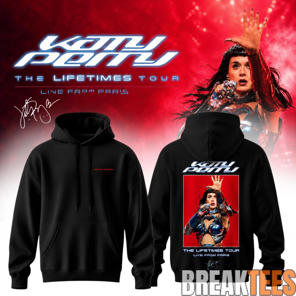 Katy Perry The Lifetimes Tour Live From Paris Limited - Adult & Kids T-Shirts, Sweatshirts & Hoodies apparel design preview 1
