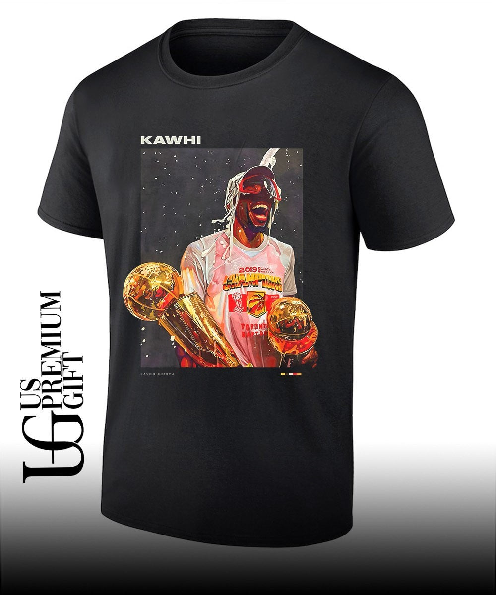 Kawhi Leonard Toronto Raptors NBA 2019 Champions - Adult & Kids T-Shirts, Sweatshirts & Hoodies apparel design preview 1