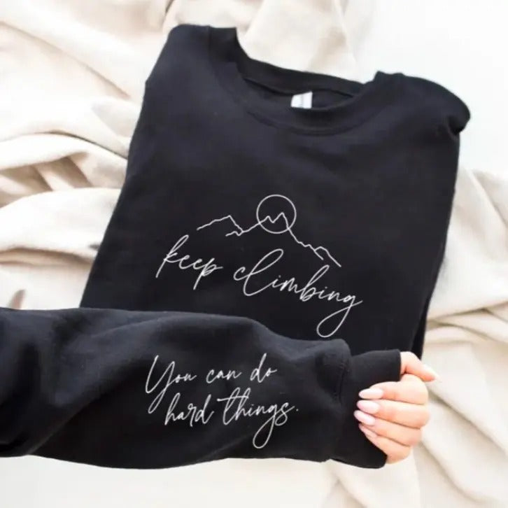 Keep Climbing Fleece - Adult & Kids T-Shirts, Sweatshirts & Hoodies apparel design preview 1