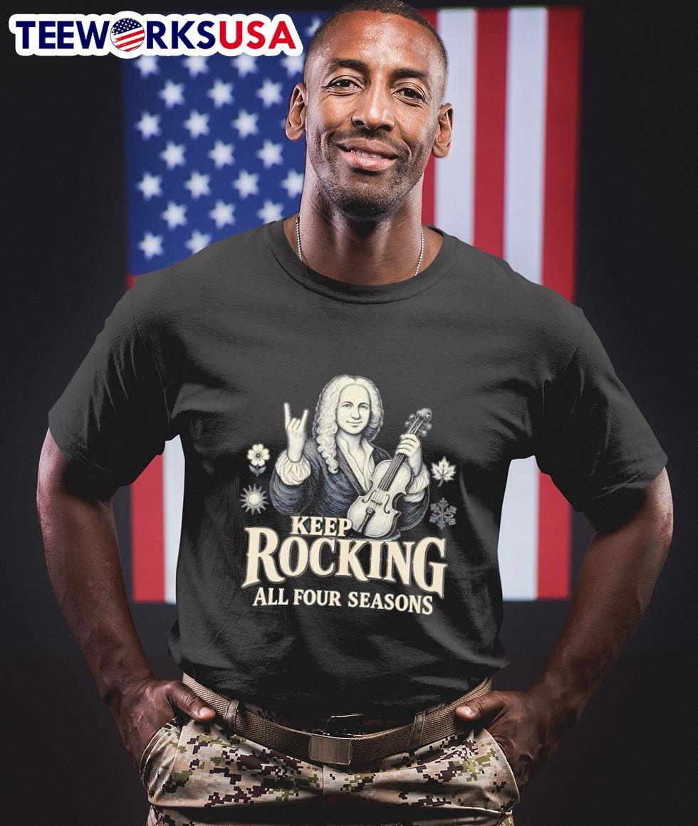 Keep Rocking All Four Seasons Antonio Vivaldi - Adult & Kids T-Shirts, Sweatshirts & Hoodies apparel design preview 1