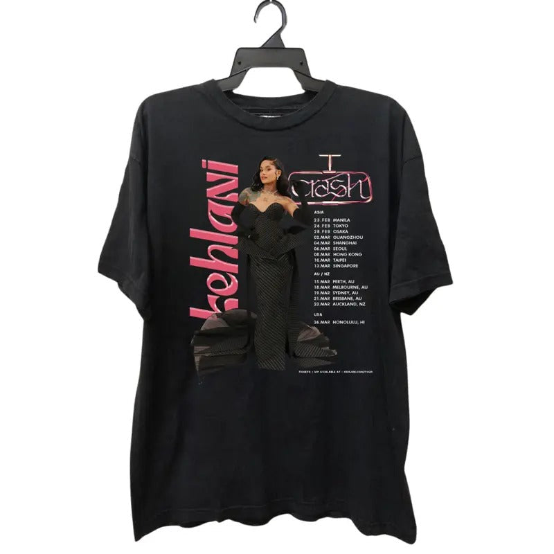 Kehlani Crash World Tour 2025 Gildan 5000 Heavy - Adult & Kids T-Shirts, Sweatshirts & Hoodies apparel design preview 1