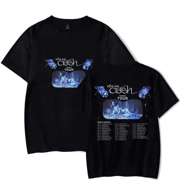 Kehlani Crash World Tour New Logo Summer Short Sleeve - Adult & Kids T-Shirts, Sweatshirts & Hoodies apparel design preview 1