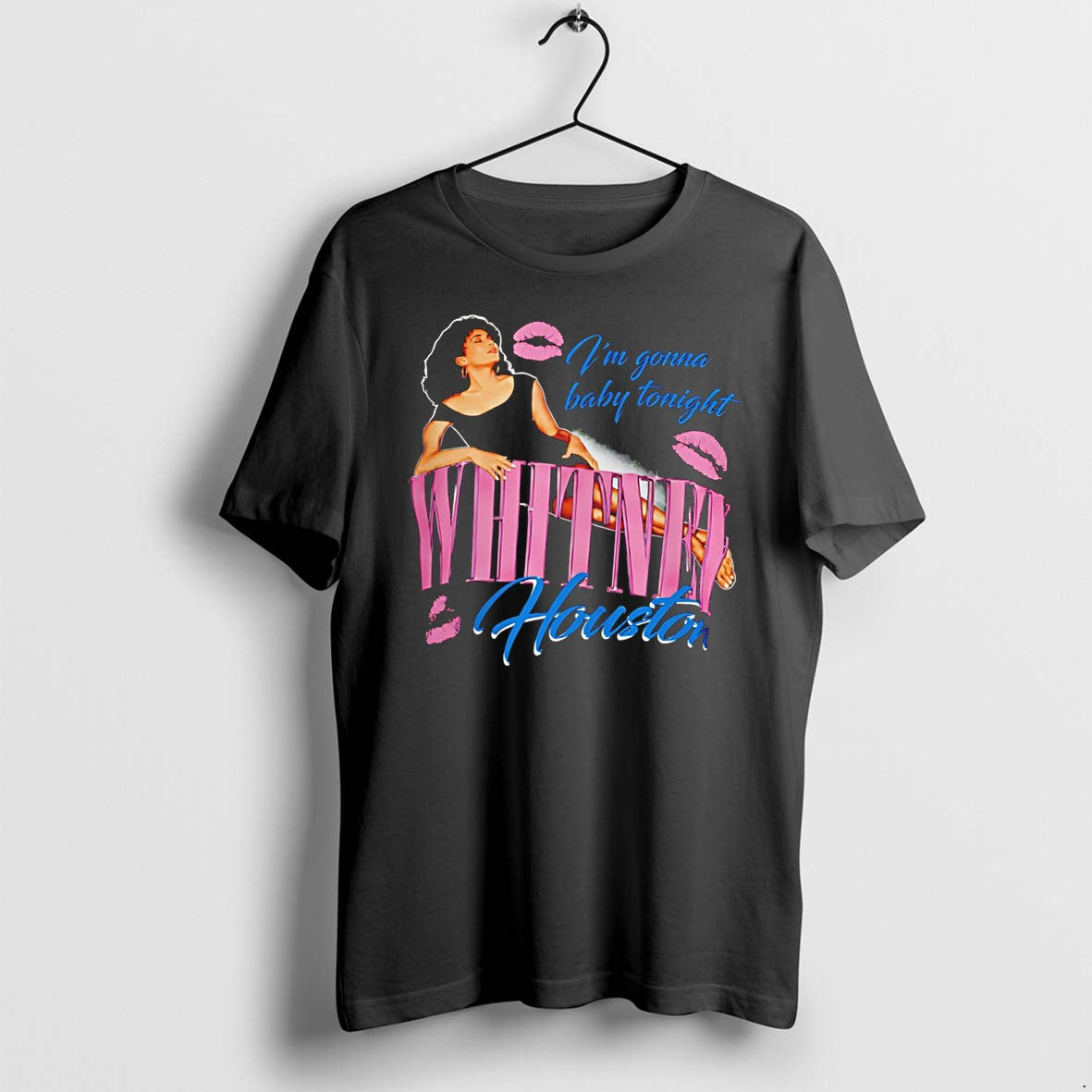 Kelly Clarkson Whitney Houston Your Baby Tonight Tour - Adult & Kids T-Shirts, Sweatshirts & Hoodies apparel design preview 1