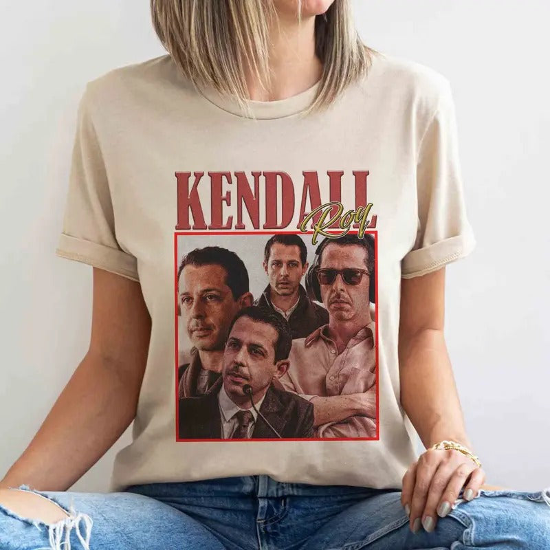 Kendall Roy Vintage Washed Actor Bootleg Retro 90'S - Adult & Kids T-Shirts, Sweatshirts & Hoodies apparel design preview 1